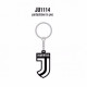 PORTACHIAVE FC JUVENTUS IN GOMMA SAGOMATA A FORMA DI LOGO E GANCIO IN ACCIAIO JUVENTUS OFFICIAL PRODUCT GIEMME ITALY