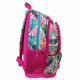 ZAINO SCUOLA ORGANIZZATO WWF GIRL ILLUSTRATO ANIMALI PICCOLA VOLPE CON FIORELLINI 32X23X43CM 2 ZIP PANINI SCUOLA ITALY