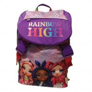 ZAINO SCUOLA ESTENSIBILE RAINBOW HIGH MGA ORIGINALE 45X31X13+9CM VIOLA COLLECTTHERAINBOW DA PANINI SCUOLA ITALY