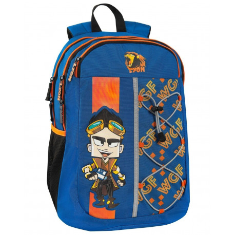 ZAINO ORGANIZZATO LYON GAMER 2023 MULTICOLOR 42X32X15CM 2 ZIP LIBRO+ ZAINO SCUOLA E TEMPO LIBERO PANINI SCUOLA ITALY