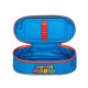 ASTUCCIO OVALE SCUOLA SUPERMARIO BLU E ROSSO 23X7X9CM ORIGINAL NINTENDO OFFICIAL PANINI SCUOLA ITALY