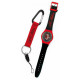 AC MILAN KIT OROLOGIO DA POLSO IN PVC E PORTACHIAVI CON MOSCHETTONE ROSSONERO CON LOGO PRODOTTO UFFICIALE GIEMME TORINO