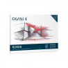 BLOCCO FAVINI 4 CON ANGOLI RINFORZATI 20 FOGLI RUVIDI 220G/MQ 24X33CM CARTONCINO PER DISEGNO ARTE FAVINI MADE IN ITALY