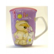 TAZZA CERAMICA UNA FIGLIA COME TE FIZZY MOON CON FRASE UN PICCOLO FIORE CHE DA GIOIA E AMORE