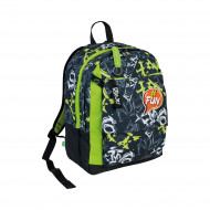 SCHOOL PACK SJ GANG EVER URBY BOY ZAINO SCUOLA ORGANIZZATO 30X42X20CM 30LT+ASTUCCIO 3ZIP A LIBRO 44PZ SEVEN ITALY