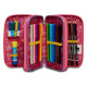 OFFERTA ZAINO SCUOLA ORGANIZZATO DOPPIO SCOMPARTO 30X42X20CM 30LT SJ GANG EVER RAYLY GIRL FUCSIA SEVEN JUNIOR ITALY