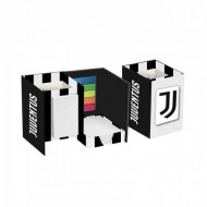 SET DA SCRIVANIA FC JUVENTUS PORTAPENNE+SEGNAPAGINE+PORTA FOGLIETTI+NOTES 9X9X12CM OFFICIAL PRODUCT SEVEN SCUOLA ITALY