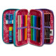 SCHOOL PACK ZAINO SCUOLA ORGANIZZATO 30X42X20CM 30LT+ASTUCCIO 3 ZIP A LIBRO 44PZ SJ GANG EVER SWITIE GIRL SEVEN ITALY