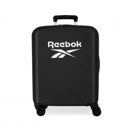 TROLLEY DA VIAGGIO ABS CABINA REEBOK ROXBURY BLACK 55X40X20CM VALIGIA NERA 4 RUOTE BAGAGLIO A MANO OFFICIAL PRODUCT