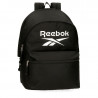 ZAINO AMERICANO REEBOK BOSTON NERO 31X44X18CM 28L 1 ZIP PORTA PC E TABLET TASCA CON ZIP PER SCUOLA LAVORO E TEMPO LIBERO