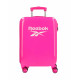 TROLLEY DA VIAGGIO ABS 4 DOPPIE RUOTE CABINA REEBOK MAVERYCK FUCSIA 55X39X20CM VALIGIA BAGAGLIO A MANO OFFICIAL PRODUCT