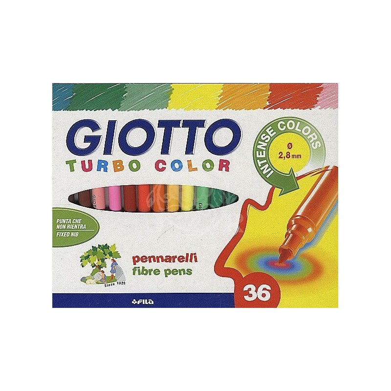 8000825413001 - PENNARELLI TURBOCOLOR GIOTTO 36 COLORI (36 COLORI