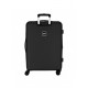 SET 2 TROLLEY DA VIAGGIO ABS 4 DOPPIE RUOTE REEBOK ROXYBURY NERO 55X39X20CM VALIGIA CABINA 48X70X26CM DA STIVA