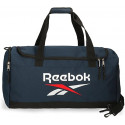 BORSA DA VIAGGIO REEBOK BOSTON BLU 55X28,5X21CM 1 ZIP BORSONE DA PALESTRA PISCINA CALCIO TEMPO LIBERO OFFICIAL PRODUCT