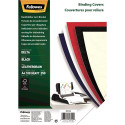 RISMA A4 100 FOGLI CARTONCINO GOFFRATO NERO COPERTINA PER RILEGATURE 250GR BINDING COVERS BLACK FELLOWES LEONARDO ITALY