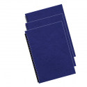 RISMA A4 100 FOGLI CARTONCINO GOFFRATO BLU COPERTINA PER RILEGATURE 250GR FELLOWES BINDING COVERS