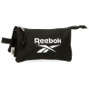 ASTUCCIO PORTATUTTO 2 CERNIERE REEBOK BOSTON NERO 22X12X5CM 3 SCOMPARTI SCUOLA E DA VIAGGIO BLACK OFFICIAL PRODUCT