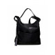 BORSA A TRACOLLA 1 CERNIERE REEBOK LINDEN NERA INTERNO LILLA 35X31X5CM 2 TASCHE CON ZIP PER SCUOLA LAVORO E TEMPO LIBERO