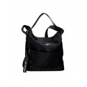 BORSA A TRACOLLA 1 CERNIERE REEBOK LINDEN NERA INTERNO LILLA 35X31X5CM 2 TASCHE CON ZIP PER SCUOLA LAVORO E TEMPO LIBERO