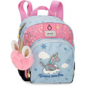 ZAINETTO TEMPO LIBERO ENSÒ UNICORN DREAMS COME TRUE 19X23X8CM TASCA CON ZIP E POM POM MAGIC UNICORNO OFFICIAL PRODUCT