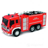 TRUCK D-FORCE SCATOLA SALVA LA CITTÀ CAMION DEI POMPIERI 30X18X11CM A FRIZIONE SCALA 1:16 CON LUCI E SUONI PILE INCLUSE