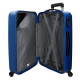 SET 3 TROLLEY DA VIAGGIO ABS 4 RUOTE ROLL ROAD AZZURRO VALIGIA BAG.A MANO 39X55X20 STIVA52X75X28-55X65X75CM CHIUS.A COMB