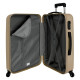 SET 3 TROLLEY ABS 4 RUOTE CHAMPAGNE ROLL ROAD FLEX VALIGIA CABINA 38X55X20CM STIVA 46X65X23CM 52X75X28CM 2CHIUS.A COMB