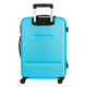 SET 3 TROLLEY DA VIAGGIO ABS 4 RUOTE ROLL ROAD AZZURRO VALIGIA BAG.A MANO 39X55X20 STIVA52X75X28-55X65X75CM CHIUS.A COMB