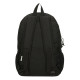 ZAINO 2 CERNIERE REEBOK BOSTON NERO 31X44X18CM 2 ZIP PORTA PC E TABLET TASCA CON ZIP PER SCUOLA LAVORO E TEMPO LIBERO