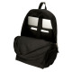 ZAINO 2 CERNIERE REEBOK BOSTON NERO 31X44X18CM 2 ZIP PORTA PC E TABLET TASCA CON ZIP PER SCUOLA LAVORO E TEMPO LIBERO