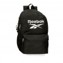 ZAINO 2 CERNIERE REEBOK BOSTON NERO 31X44X18CM 2 ZIP PORTA PC E TABLET TASCA CON ZIP PER SCUOLA LAVORO E TEMPO LIBERO