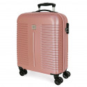 TROLLEY DA VIAGGIO ABS ROLL ROAD INDIA ROSA VALIGIA 4RUOTE BAGAGLIO A MANO 40X55X20CM 2,6KG 2 ZIPEXPAND CHIUS.A COMBINAZ