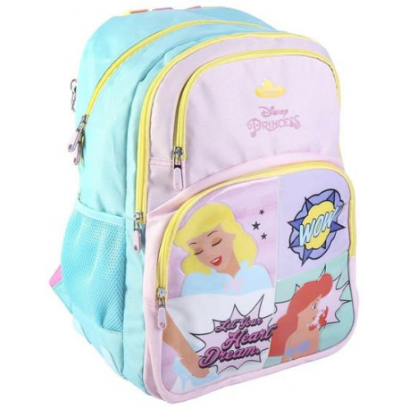 SCHOOL PACK ZAINO SCUOLA ORGANIZZATO 4 ZIP+ASTUCCIO 3 CERNIERE A LIBRO COMPLETO COLORI DISNEY GIOTTO+ACCESSORI SCUOLA