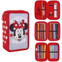 ASTUCCIO 3 ZIP A LIBRO MINNIE MOUSE DISNEY GIRL COMPLETO 44PEZZI INTERNO COLORI GIOTTO PASTELLI DISNEY+ACCESSORI ITALY