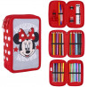 ASTUCCIO 3 ZIP A LIBRO MINNIE MOUSE DISNEY GIRL COMPLETO 44PEZZI INTERNO COLORI GIOTTO PASTELLI DISNEY+ACCESSORI ITALY