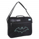 CARTELLA SCUOLA BATMAN ORIGNAL 38X29X6CM NERA BORSA CATECHISMO CON MANICO E TRACOLLA 1 ZIP TASCA CON ZIP