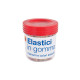 BARATTOLO 100GR ELASTICI IN GOMMA MISURE E COLORI ASSORTITI CONTENITORE TRASPARENTE 7,5X8CM CON TAPPO NIKOFFICE ITALY