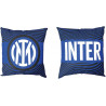 CUSCINO ARREDO FC INTERNAZIONALE ORIGINAL 40X40CM.IMBOTTITO 100%POLIESTER RIVESTIM.100%COTONE PRODOTTO UFFICIALE HERMET