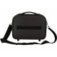 BEAUTY CASE DA VIAGGIO RIGIDO ABS ROLL ROAD INDIA NERO 29X21X15CM 1 ZIP CON TRACOLLA E FASCIA AGGANCIO AL TROLLEY