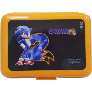 LUNCH BOX PORTAMERENDA SONIC 2 PVC SCATOLA PORTA PRANZO ARANCIONE CON STAMPA SONIC 2 THE HEDGEHOG MARICART SCUOLA ITALY