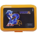 LUNCH BOX PORTAMERENDA SONIC 2 PVC SCATOLA PORTA PRANZO ARANCIONE CON STAMPA SONIC 2 THE HEDGEHOG MARICART SCUOLA ITALY