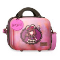 BEAUTY CASE ABS RIGIDO CON TRACOLLA GORJUSS FRIDA SANTORO LONDON ORIGINAL 29X21X15CM INTERNO ORGANIZZATO CON SPECCHIO