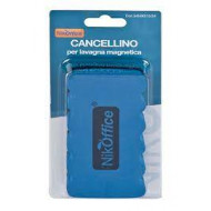 CANCELLINO MAGNETICO PER LAVAGNA BIANCA 10,5X5,5CM SUPERFICIE PULENTE IN FELTRO NIKOFFICE WITHE BOARD ERASE ITALY