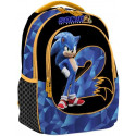 ZAINO SCUOLA OVETTO ORGANIZZATO SONIC 2 THE HEDGEHOG ORIGINAL 3 CERNIERE 42X35X20CM OFFICIAL PRODUCT SEGA OF AMERICA