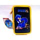 SONIC 2 THE HEDGEHOG ASTUCCIO ORGANIZZATO 3 ZIP A LIBRO 44PZ PASTELLI + ACCESSORI SCUOLA+PENNARELLI MARICART ITALY