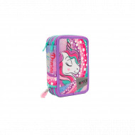 ASTUCCIO SCUOLA 3 ZIP A LIBRO UNICORN GOPOP CONTIENE43PZ.COLORI GIOTTO PENNATRATTO CANCELLIK+ACCESSORI GIOCHI PREZIOSI