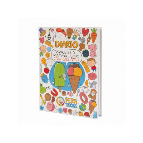 LIBRODIARIO SCUOLA PERA TOONS 2023/24 FRASI E VIGNETTE DIVERTENTI COPERTINA STD19,5X14,5CM GIOCHI PREZIOSI MADE IN ITALY