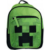MINI ZAINO MINECRAFT CREEPER ORIGINAL ZAINETTO ASILO E TEMPO LIBERO 30X23X10+3CM NERO VERDE PIXEL PANINI SCUOLA ITALY