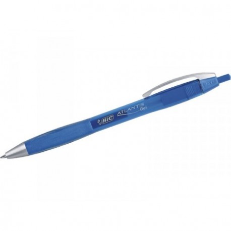 PENNA BIC ATLANTIS PREMIUM GEL PREMIUM 0,7 BLU METAL CLIP