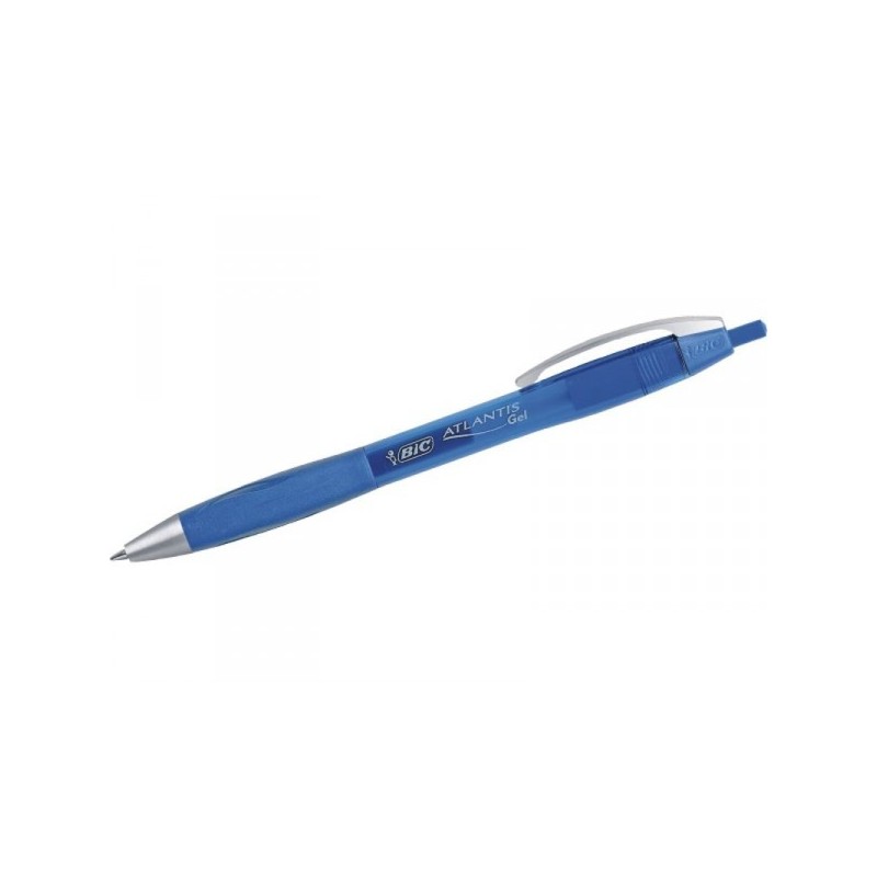 PENNA BIC ATLANTIS PREMIUM GEL PREMIUM 0,7 BLU METAL CLIP